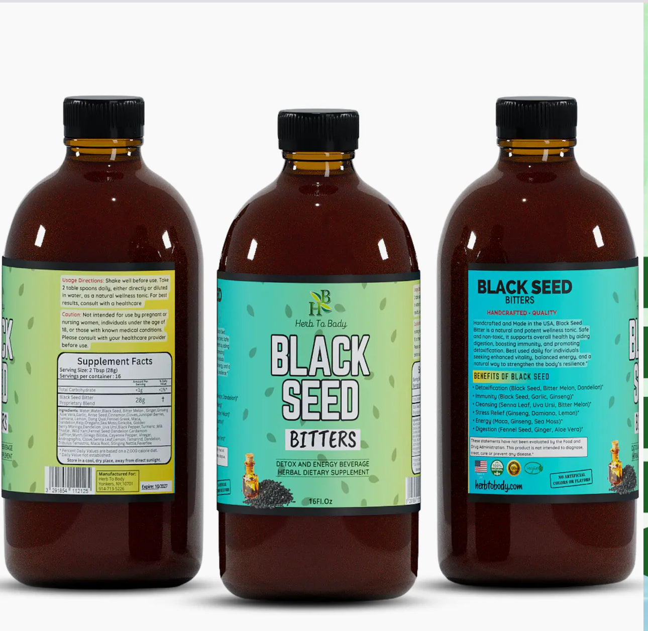 Black Seed Bitters 16 oz