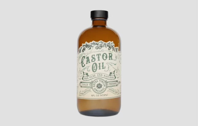 2 oz Organic Cold Pressed Castor Oil | Hexane-Free | USA Bottled