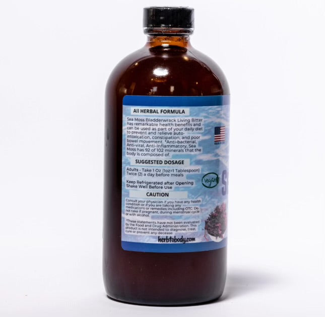 Super Sea Moss Bitter - Herbal Bitter - 16oz Bottle