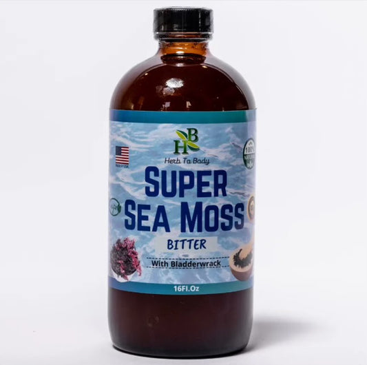 Super Sea Moss Bitter - Herbal Bitter - 16oz Bottle