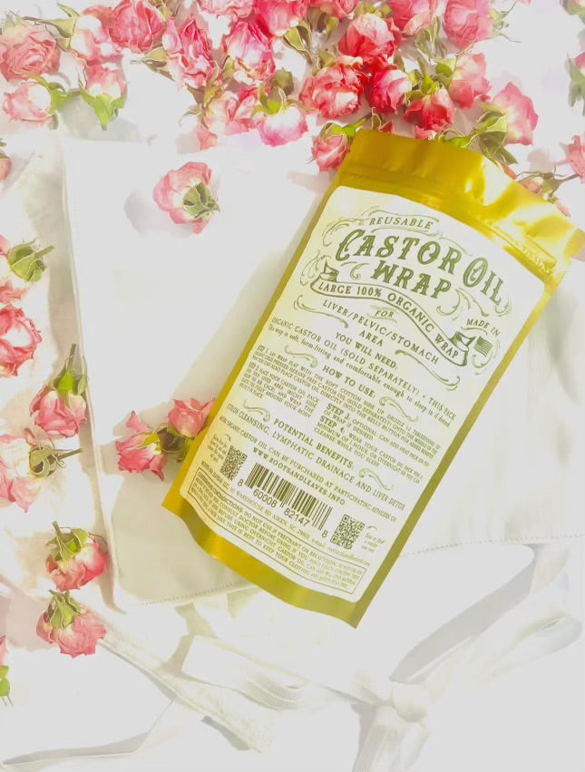 Castor Oil Wrap 100% Organic USA Handmade