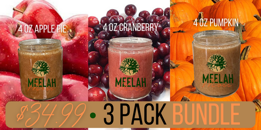 Fall 3pk 4oz Bundle: Apple, Cranberry, and Pumpkin