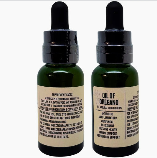 2 oz Oil of oregano (1 year supply)