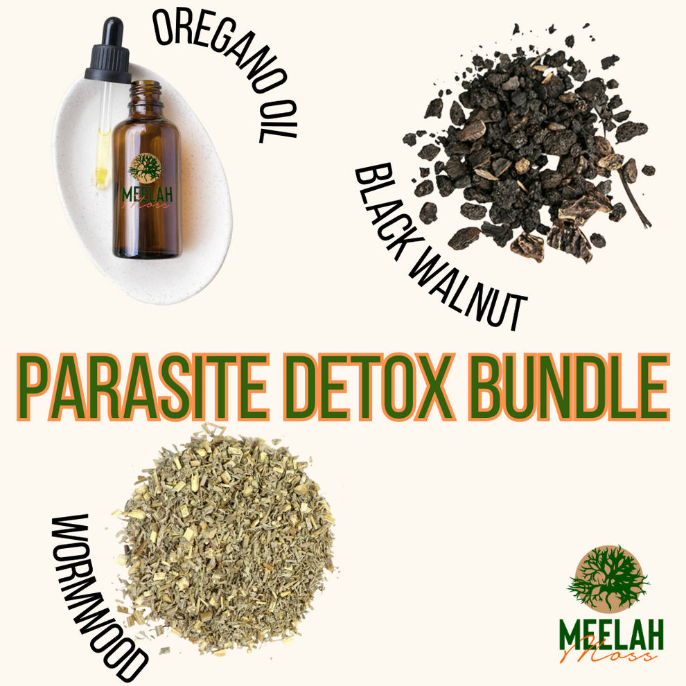 Parasite Bundle Black Walnut, Wormwood, and Oregano Oil Meelah Moss